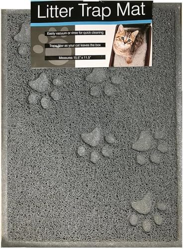 Bulk buys Cat Litter Mat. Traps Litter. Soft Non-Slip Surface. Easy to Clean. by Bulkbuys