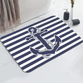 YISUMEI Nautical Anchor Bathroom Mat, Non-Slip Super Absorption Bath Carpet by Unknown