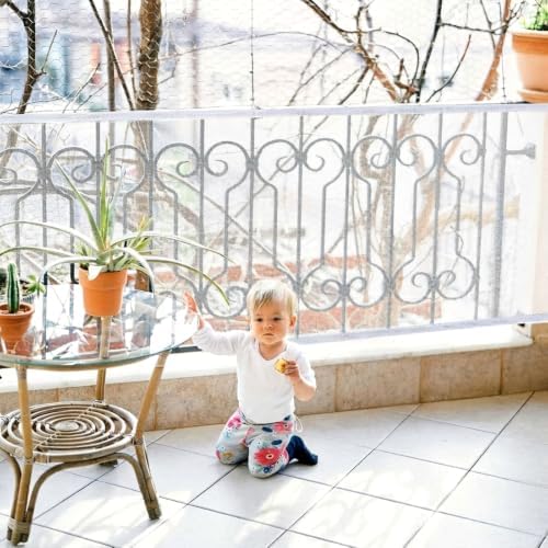 Hosuly Banister Guard Balcony Netting, 6.5 x 3 ft, 1 Set - Image 5