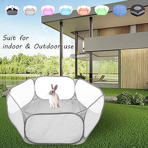 Small Animals Playpen, Portable Pop-up Open Interactive Pet Tent, Indoor - Image 6