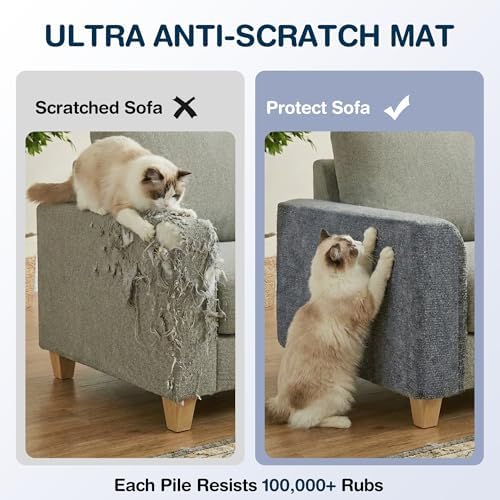 157.5" x 15.8" Cat Scratch Furniture Protector, Self-Adhesive Couch Protector - Image 5