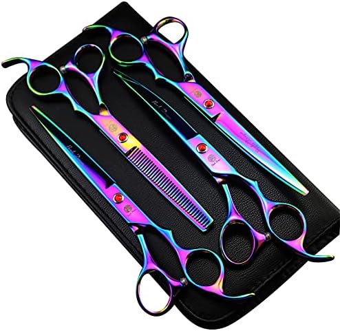 Purple Dragon 7" Dog Grooming Scissors Set by PurpleDragon