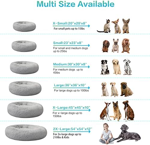 SAVFOX 45 inches Calming Donut Dog Bed - Image 5
