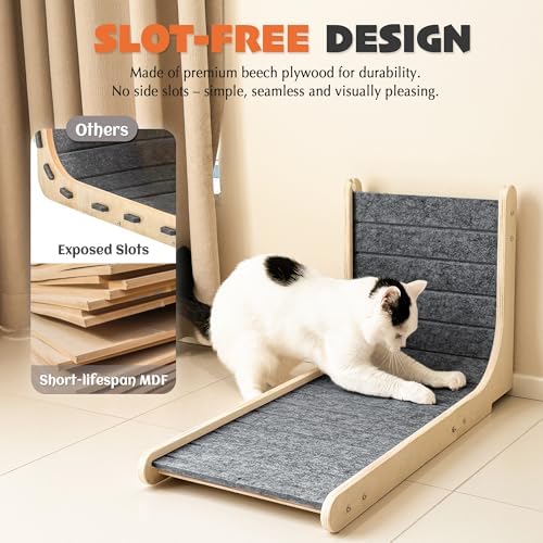PETKARAY Felt Cat Scratcher, Vertical Cat Scratching Carpet, Scratch Resistant - Image 5