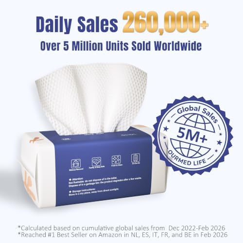 Ourmed Life Clean Face Towels Disposable, Ultra Soft & Absorbent, 600 Ct - Image 2