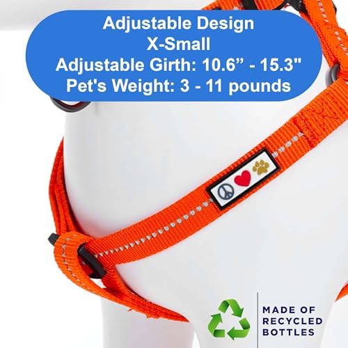 Pawtitas Recycled Reflective Step-in Dog Harness – Adjustable No-Pull Vest - Image 3