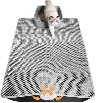 Cat Litter Mat 46"x26", Double Layer Waterproof Litterbox Mat by Unknown