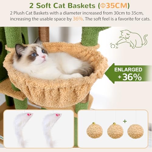 Globlazer S74E Pro Cactus Heavy Duty Maine Coon Cat Tree - Image 3
