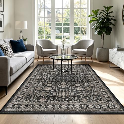 Grey Area Rug 8x10 for Living Room Bedroom - Image 5