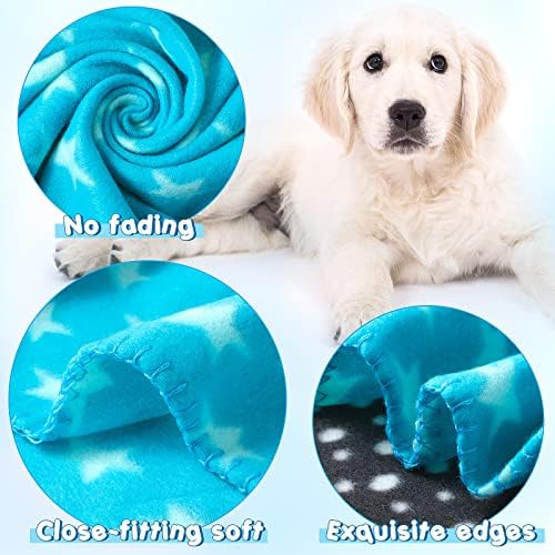 Eccliy 20 Pcs Puppy Blanket Fleece Pet Dog Throw, 39 x 28 Inch - Image 4