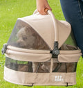 Pet Gear No-Zip View 360 Pet Carrier & Car Seat, Light Tan by PetGear