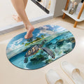 Tropical Turtle-SS Super Absorbent Quick-Drying Bathroom Mat Rug, Rubber by Unknown