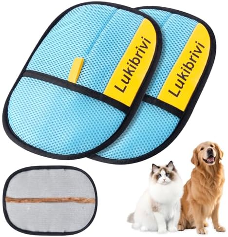 Pet Hair Removal Glove for Dogs & Cats by Unknown