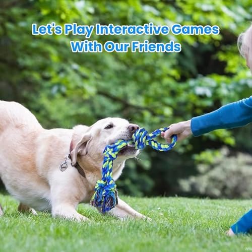 Feeko Dog Rope Toys for Large Breed Aggressive Chewers, Tough Chew Dog Toys - Image 2