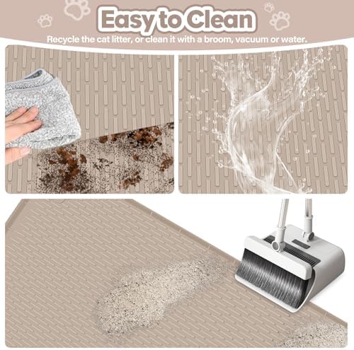 Silicone Cat Litter Mat for Litter Box 40”x28” Large Cat Mat - Image 5