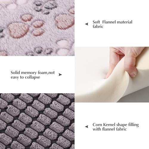 BBVAGSS Reversible Dog Crate Pad, Memory Foam Pet Bed Mat, Soft Warm Machine - Image 2