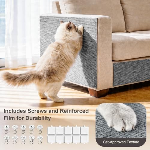 Small Cat Scratcher, 23.6x11.8 Cat Scratch Furniture Protector - Image 4