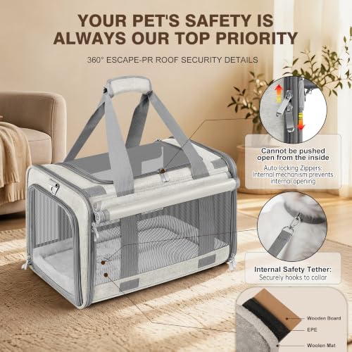 Soft Sided Cat Carrier for Anxious Pets - Image 7