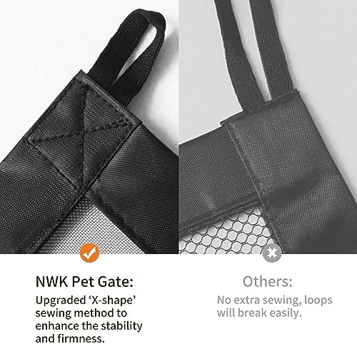 NWK Dog Gate for Stairs and Doorways 43''X30'' Fits 36 to 40 Inch Opening - Image 4