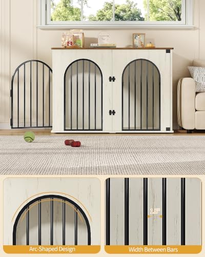 Hzuaneri 46.5'' Dog Crate Furniture, Dog Kennel Indoor - Image 7