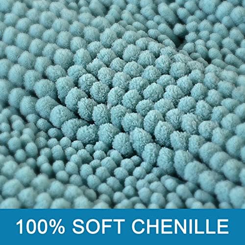 H.VERSAILTEX Bath Rugs for Bathroom Non Slip Bath Mats Extra Thick Chenille - Image 3