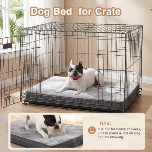 Waterproof Outdoor Medium Dog Bed Washable Crate Pad 30" Orthopedic Foam - Image 3