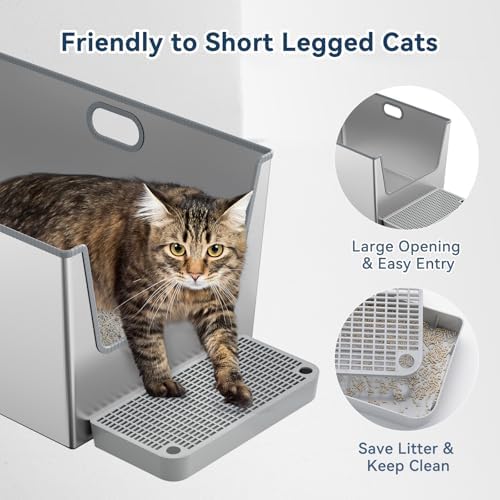 XXL Stainless Steel Litter Box - Image 5