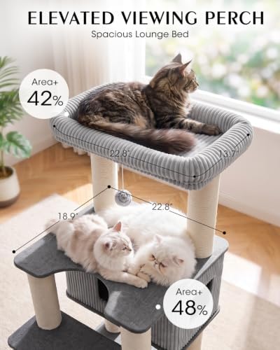 Maine Coon Cat Tree for Large Indoor Cats, Cat Tower, Stable Base - Image 2