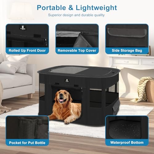 X-ZONE PET Dog Playpen, Puppy Cat Play Pen Portable Foldable Indoor/Outdoor - Image 3