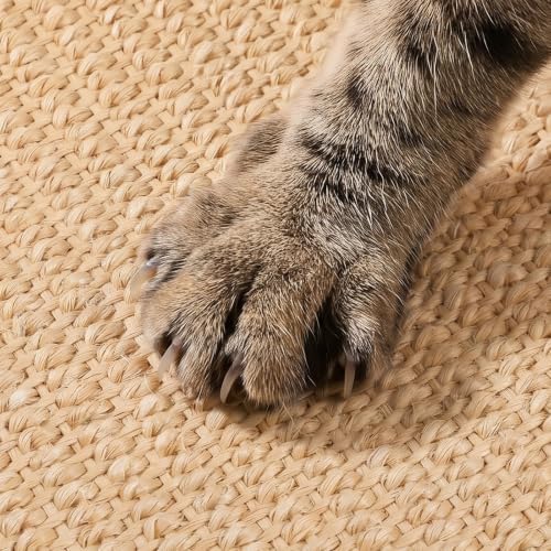 3 Pack Cat Scratcher Mat, Natural Sisal Jute Pad, Furniture Protector - Image 4