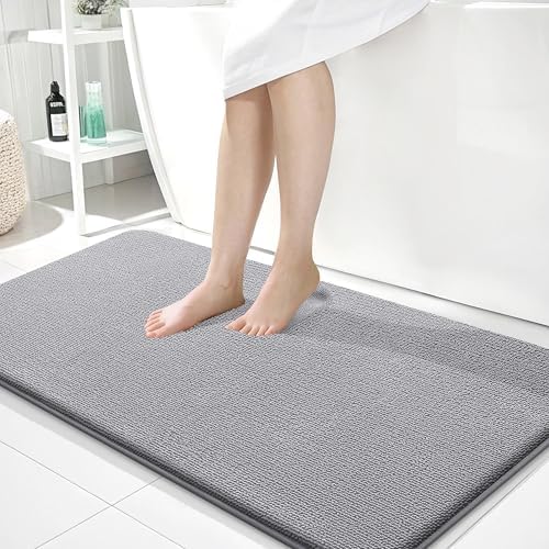 OLANLY Memory Foam Bathroom Runner Rug 44x24, Absorbent Long Bath Mat by OLANLY