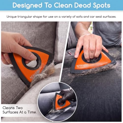 Analan Mini Pet Hair Remover for Car Detailing Dog Hair Tool Brush - Image 4