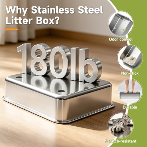 Stainless Steel Cat Litter Box - Image 5