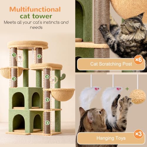 Globlazer Cactus Cat Tree Tower - Image 5