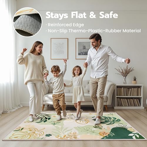 Joiedomi Area Rugs for Bedroom 3x5 Washable Rug Non Slip Small Carpet - Image 6