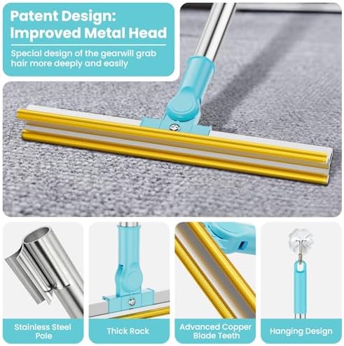 3 in 1 Carpet Rake for Pet Hair Removal, Tool Set of 3 - Image 4
