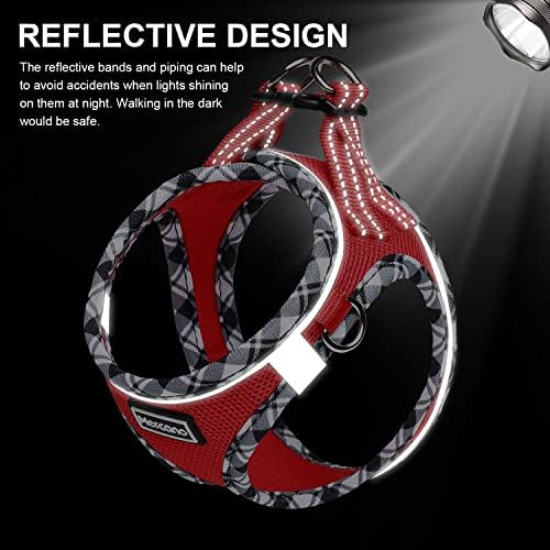 Mercano Soft Mesh Dog Harness and Leash Set, Step-in Reflective Breathable - Image 6