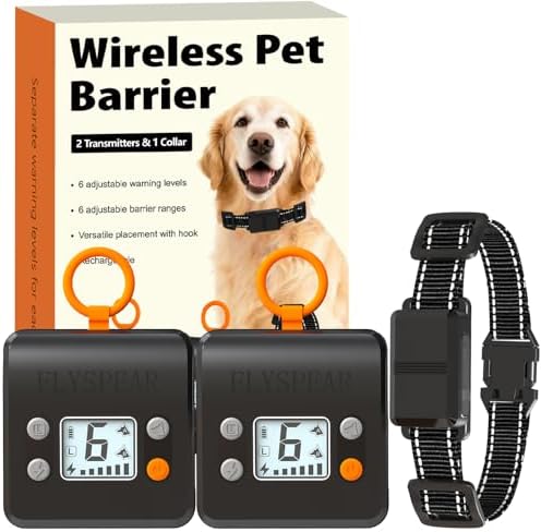 Wireless Pet Barrier with 2 Transmitters by FLYSPEAR