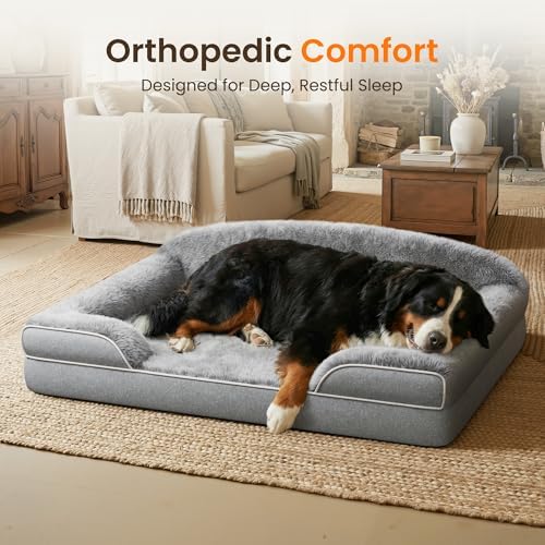 Orthopedic Dog Bed for Giant&Multiple Dogs, 53x42 XXXL Extra Large Dog Bed - Image 2
