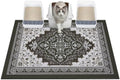 Glittme Cat Litter Mat with Non-Slip Bottom Litter Box Mat 40"X30" Litter by Glittme