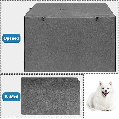 Deblue Indoor Grey Dog Crate Cover - Image 7