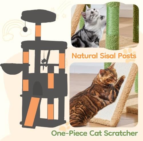 Taoqimiao Sturdy Cat Tree, Cat Tower - Image 6