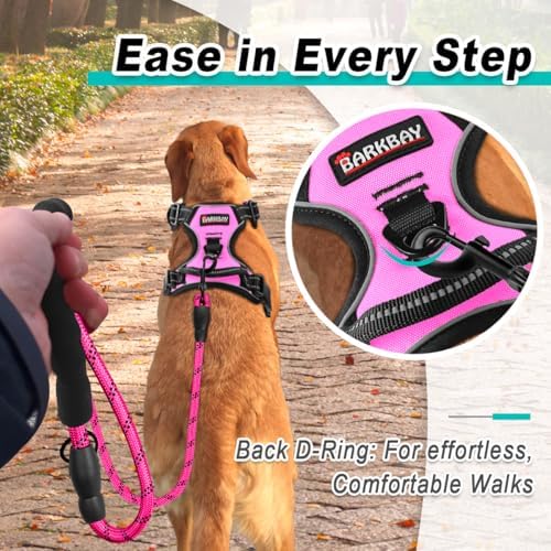 BARKBAY Dog Harness for Medium Sized Dog No Pull 2 Leash Clips Dog Vest - Image 3