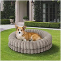 BALANCE Luxury Donut Dog Bed, 30 Inches Round Dog Bed Medium Size Dogs Washable by BalancePet