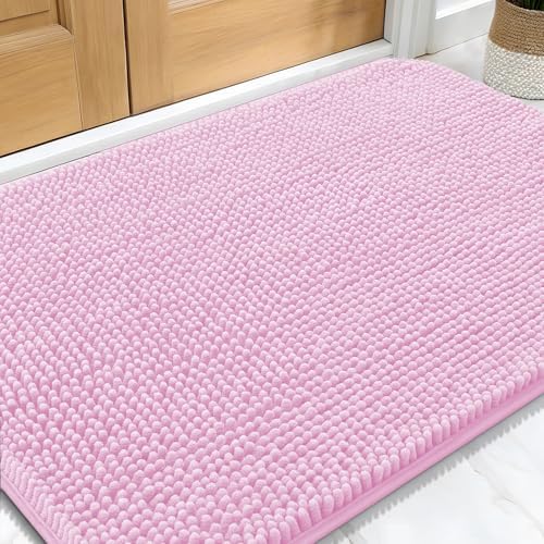 OLANLY Dog Door Mat for Muddy Paws 34x21, Super Absorbent Chenille Mud Mat by OLANLY