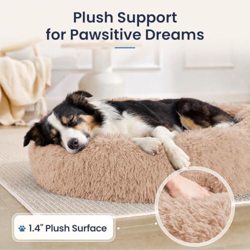 JOLLYVOGUE Calming Washable Dog Beds Large Sized Dog, 36inch Donut Large Dog Bed - Image 5