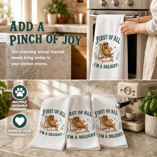Cocker Spaniel Kitchen Towel, Cute Dog Hand Towel, Funny Dog Lover Gift - Image 6