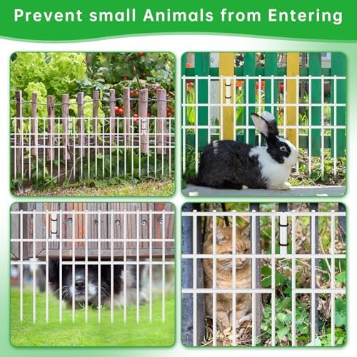 39.5ft X 13in Animal Barrier Fence, 28 Panels No Dig Fence - Image 4