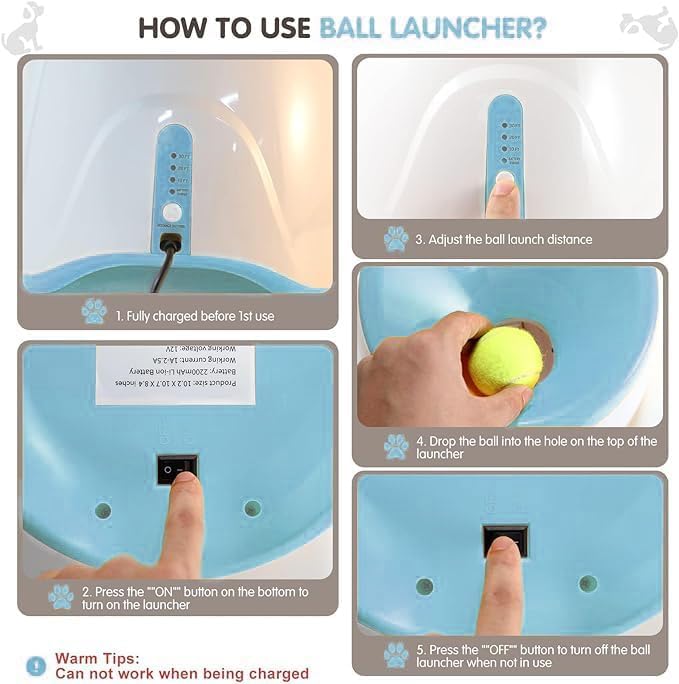 MEKAPLE Automatic Dog Ball Launcher, Dog Ball Thrower Machine - Image 5