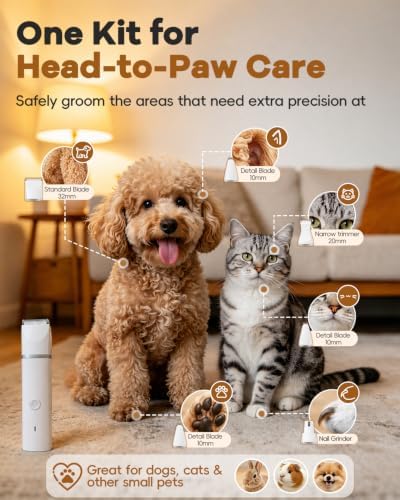 Veeconn 4 in 1 Dog Clippers Grooming Kit - Image 2